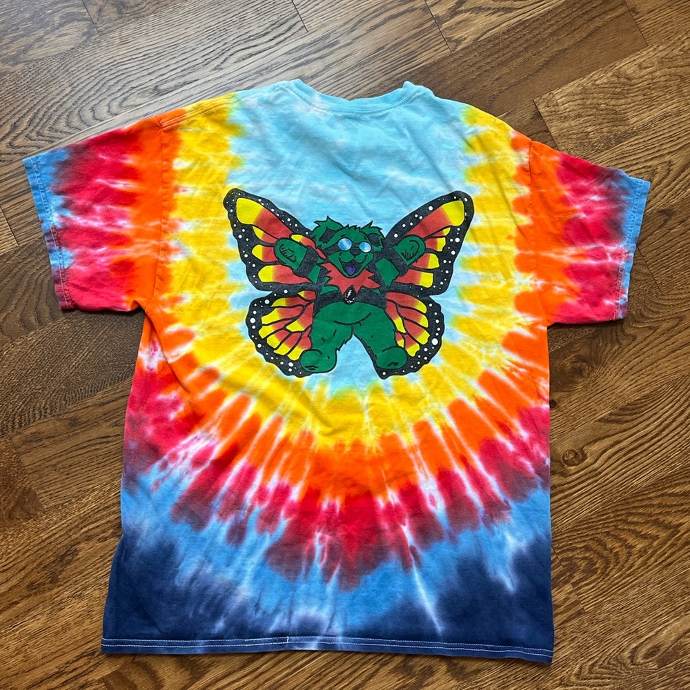 Y2K Sundog Grateful Dead Tie-Dye vintage T-Shirt - Multicolor 2sided design - Picture 3 of 6